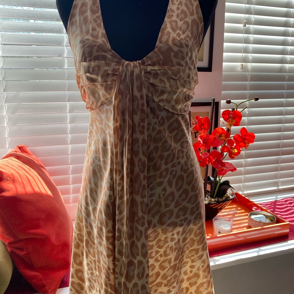 Silk Summer Breezy Halter Dress